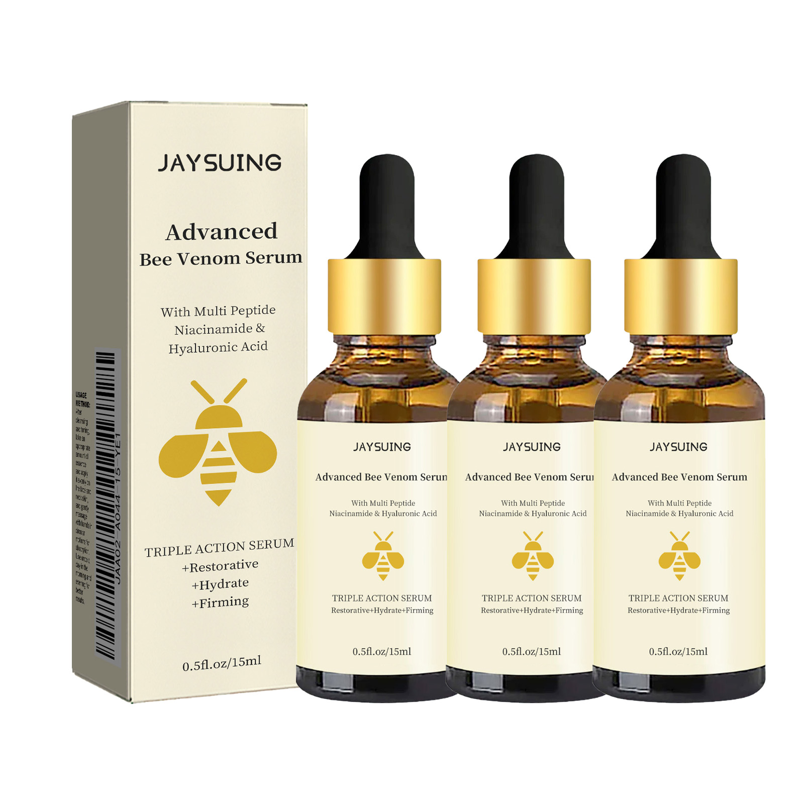 Hyaluronic Acid Facial Serum - 1/2/3pcs Veleno D'api Siero Viso Essenza